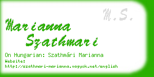 marianna szathmari business card