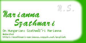 marianna szathmari business card